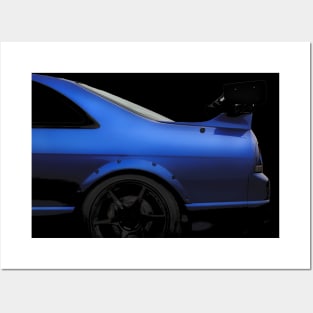 Nissan Skyline R33 - low key detail Posters and Art